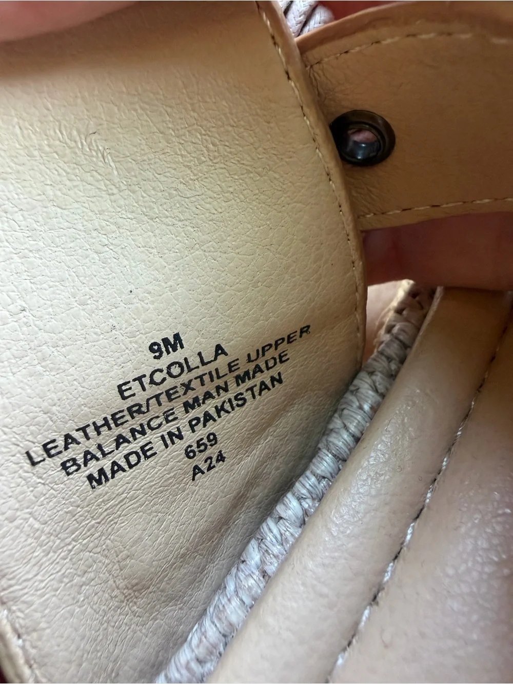 Earth Colla Espadrille Platform Slide Sandals Tan 9
